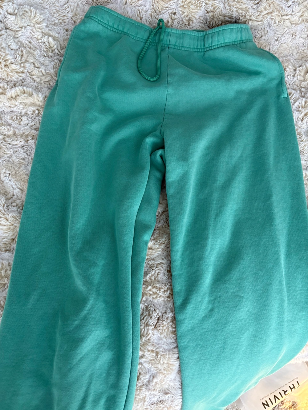 TNA Cozy Fleece Sweatpants in Teal